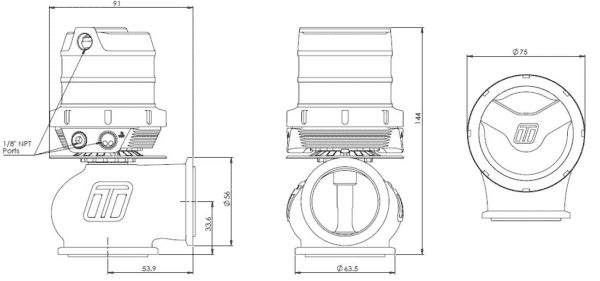 Turbosmart GenV WG45HP HyperGate45 35psi - Image 2