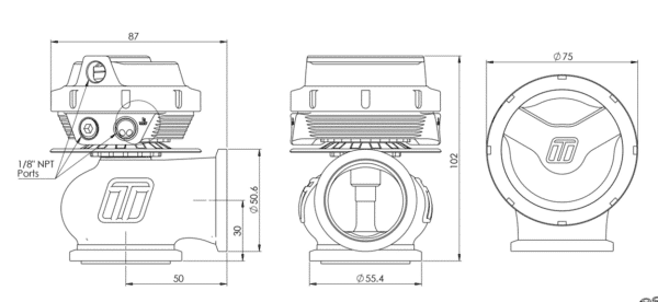 Turbosmart GenV WG40 CompGate40HP 35psi - Image 2